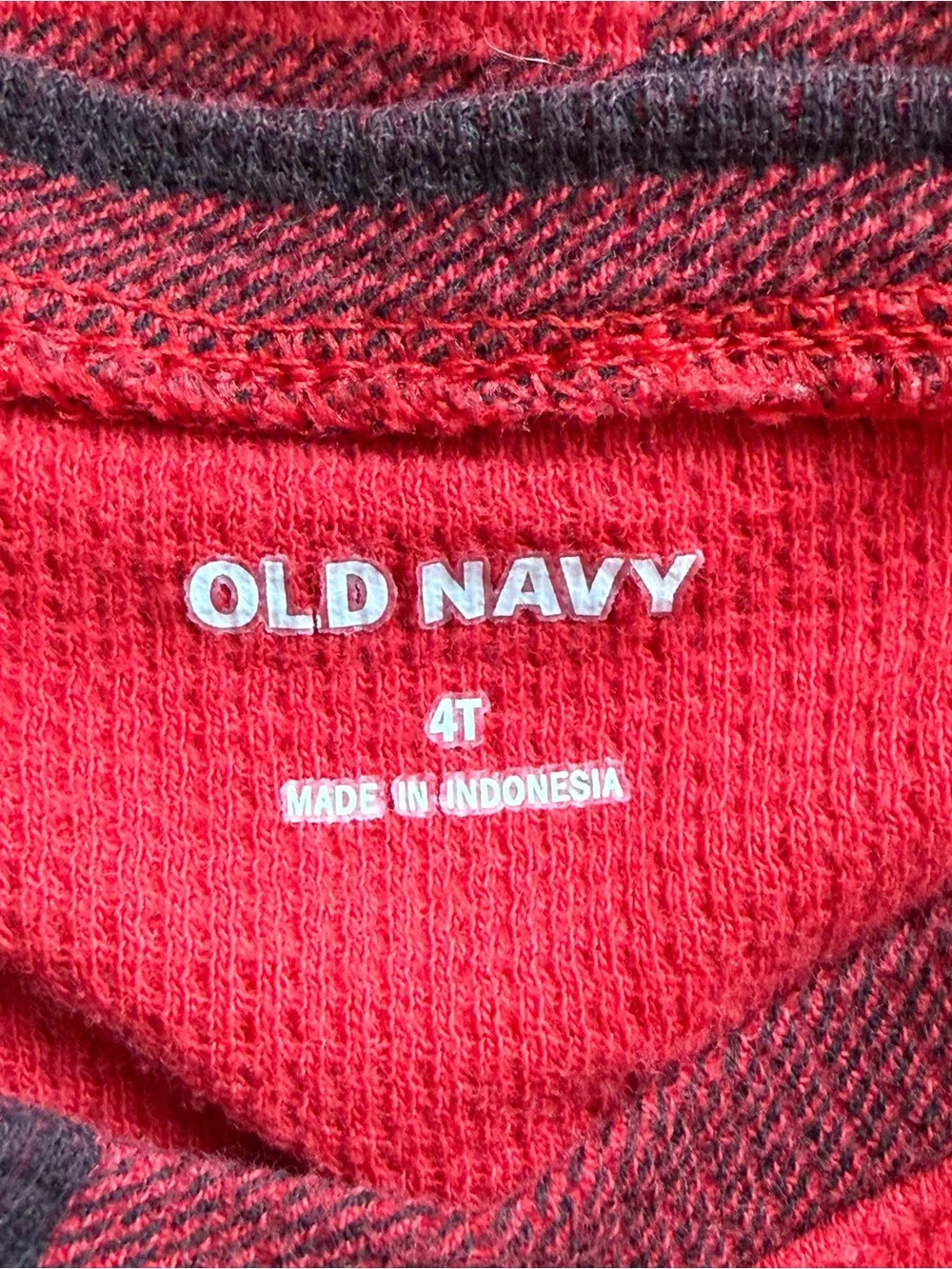 Old Navy Toddler Girls Buffalo Plaid Long Sleeve Dress Size 4T